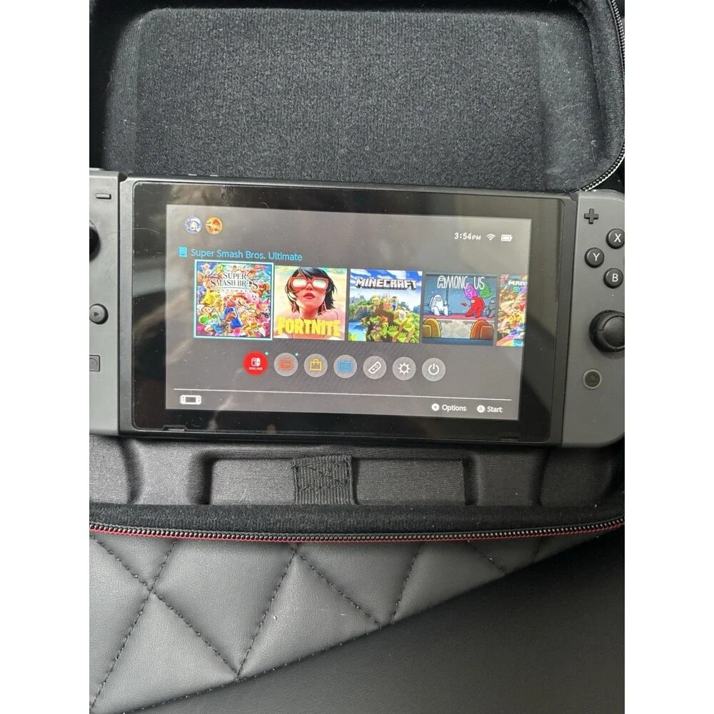 Nintendo Switch 1st Gen Gray BUNDLE -  Dock/Charger/Controller Extension/Case